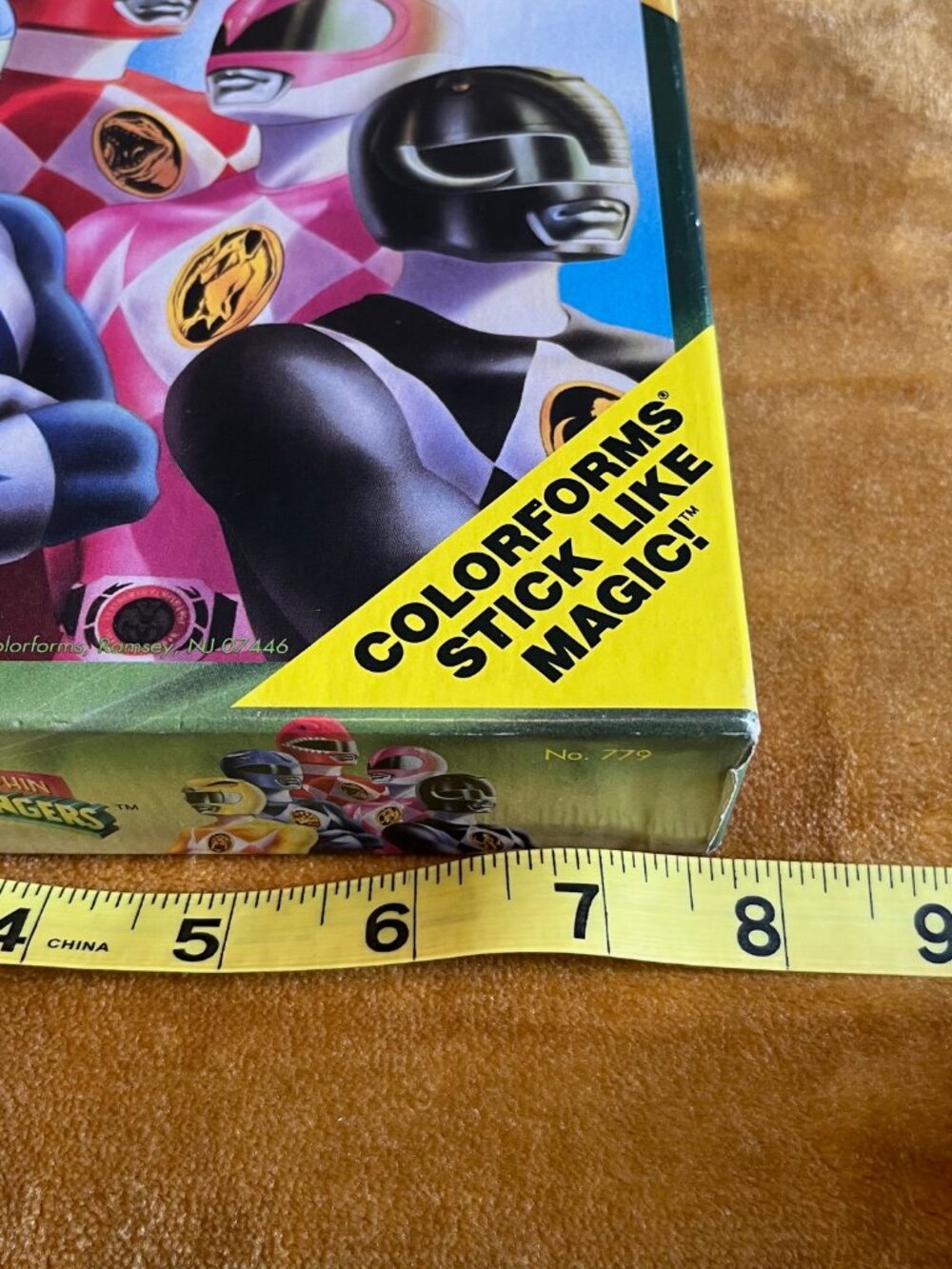 VTG 1993 Mighty Morphin Power Rangers Colorforms Play Set #779 Incomplete - Picture 9 of 9